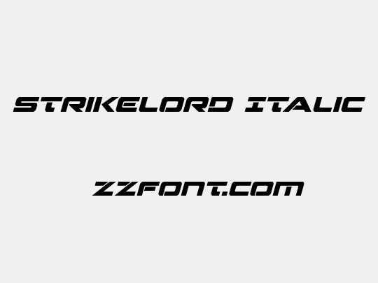 Strikelord Italic