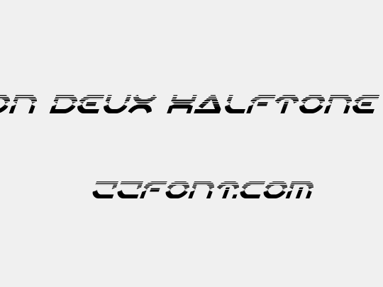 Oberon Deux Halftone Italic
