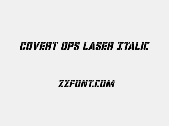 Covert Ops Laser Italic