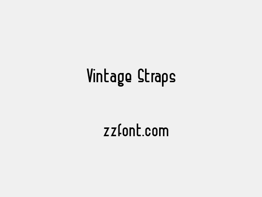 Vintage Straps
