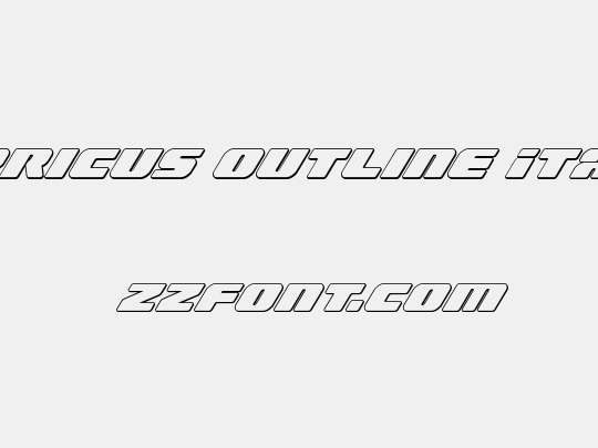 Capricus Outline Italic