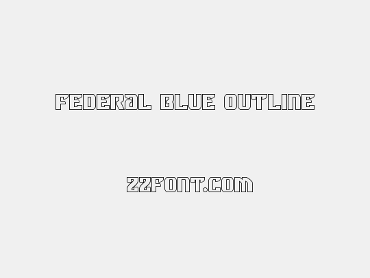 Federal Blue Outline