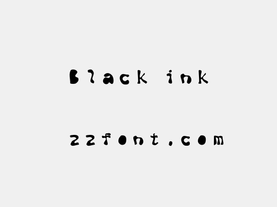 Black ink