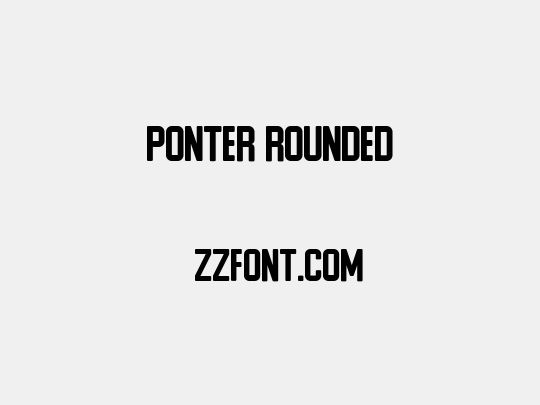 Ponter Rounded