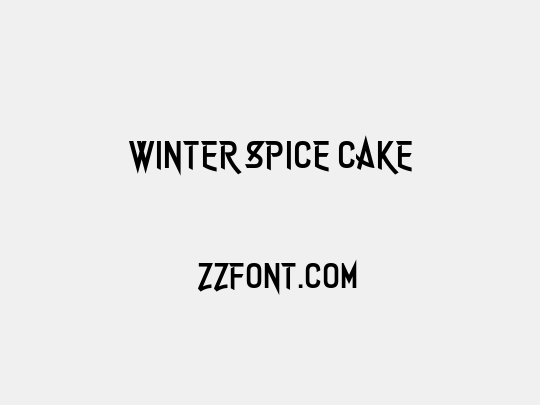 Winter Spice Cake
