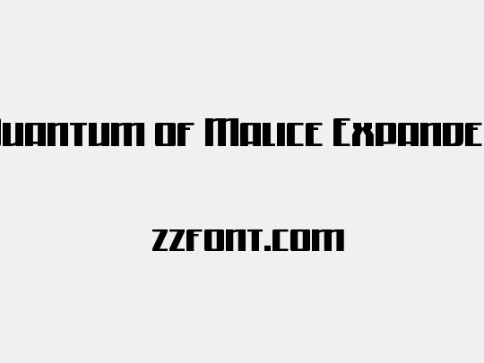 Quantum of Malice Expanded