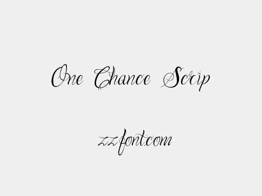 One Chance Scrip