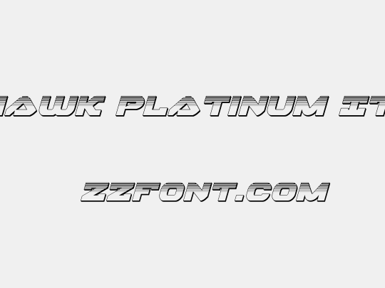 Skyhawk Platinum Italic