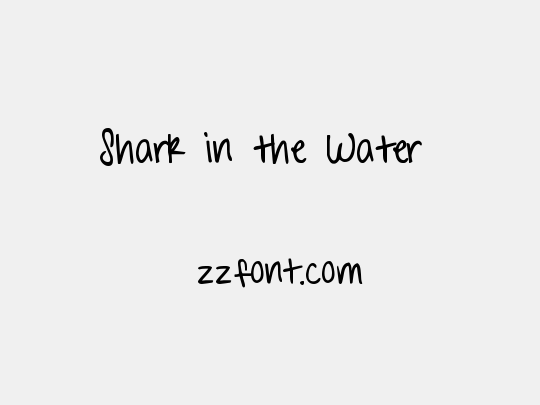 Shark in the Water 