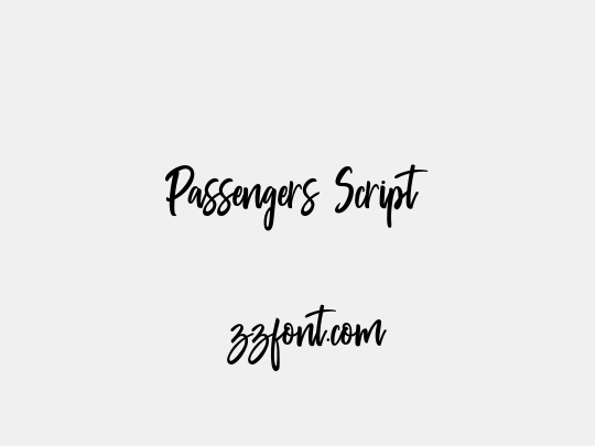 Passengers Script