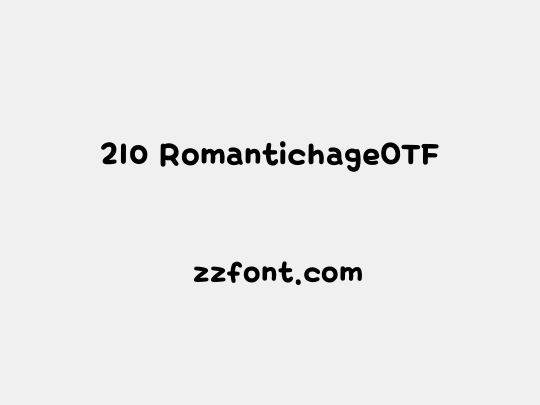 210 RomantichageOTF