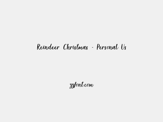 Reindeer Christmas - Personal Use