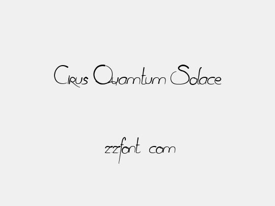 Cirus Quamtum Solace