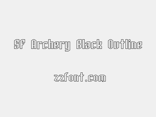 SF Archery Black Outline