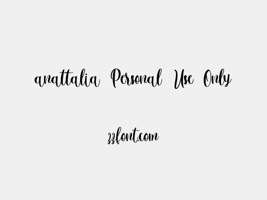 anattalia Personal Use Only