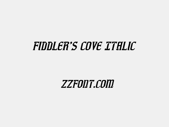 Fiddler's Cove Italic