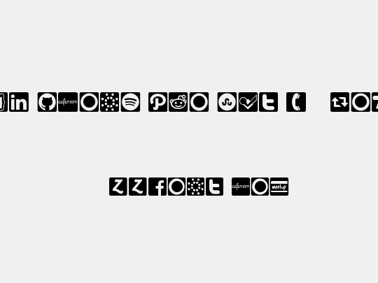 Social Icons Pro Set 1 - Rounded