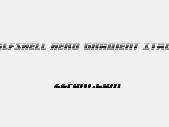 Halfshell Hero Gradient Italic