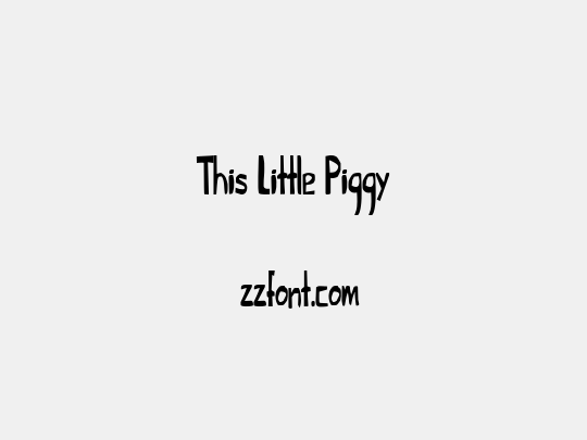This Little Piggy