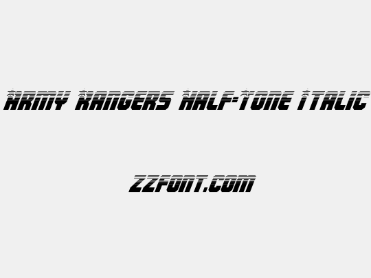 Army Rangers Half-Tone Italic