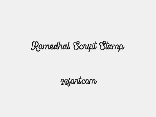Romedhal Script Stamp