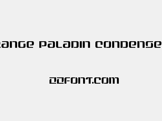 Range Paladin Condensed