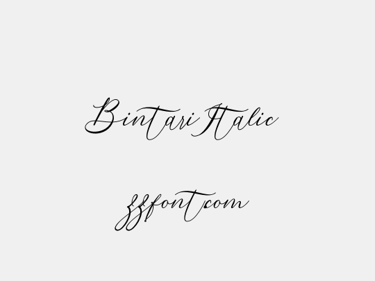 Bintari Italic
