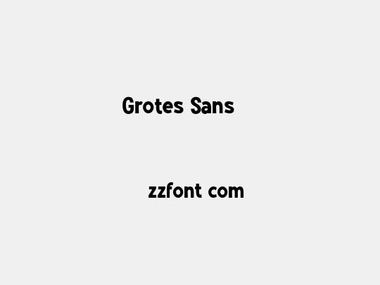 Grotes Sans DEMO
