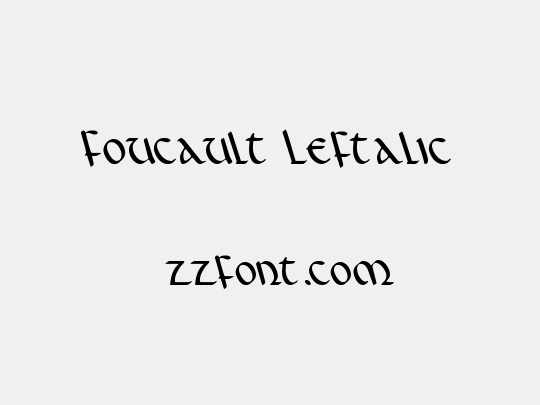 Foucault Leftalic