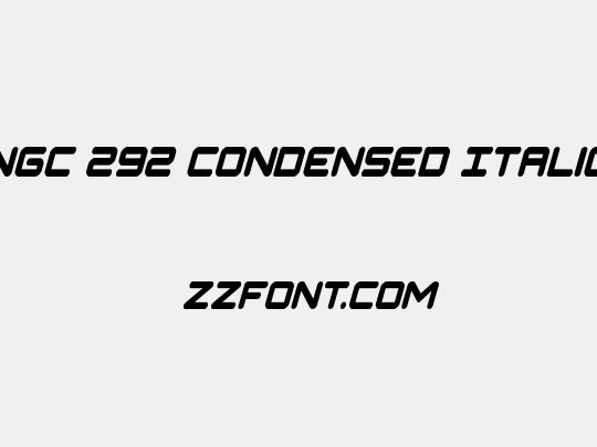 NGC 292 Condensed Italic