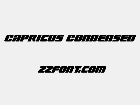 Capricus Condensed