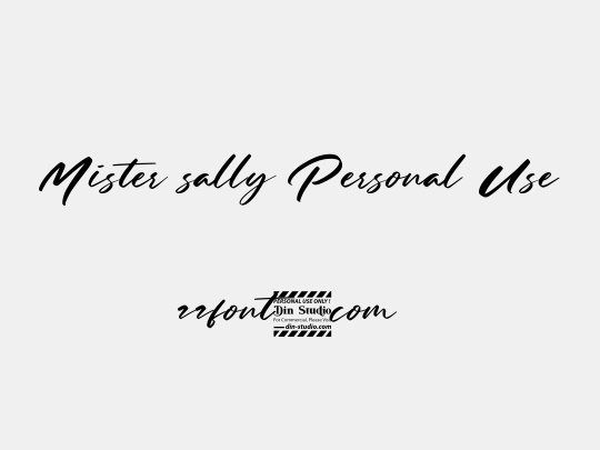 Mister sally Personal Use