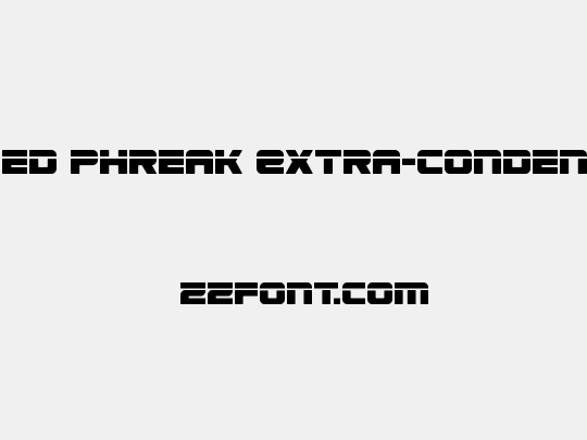 Speed Phreak Extra-Condensed