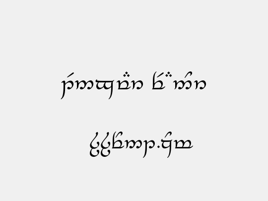 Tengwar Feanor