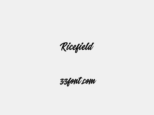 Ricefield