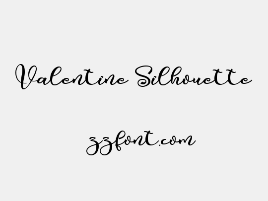 Valentine Silhouette