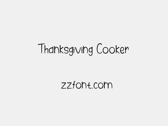 Thanksgiving Cooker