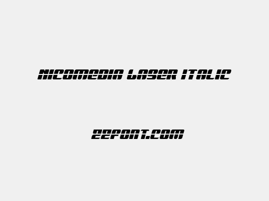 Nicomedia Laser Italic