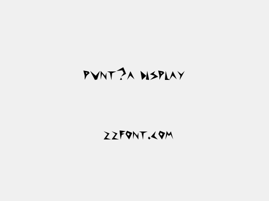 punt?a display