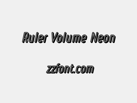 Ruler Volume Neon