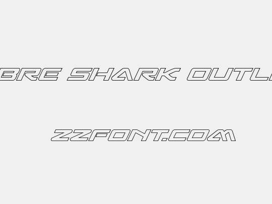 Sabre Shark Outline