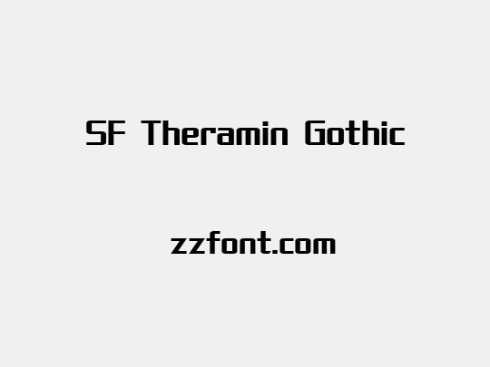 SF Theramin Gothic