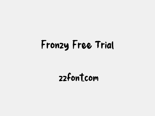 Fronzy Free Trial