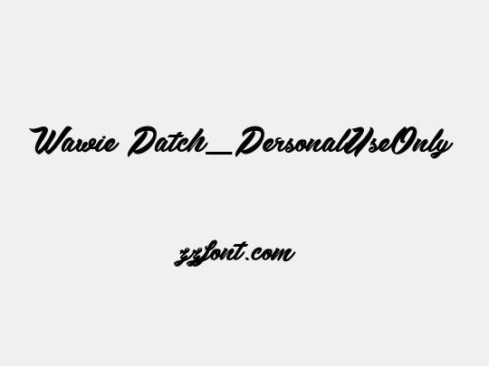 Wawie Patch_PersonalUseOnly