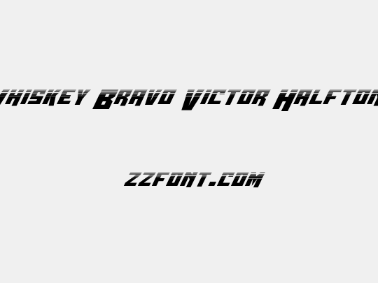 Whiskey Bravo Victor Halftone