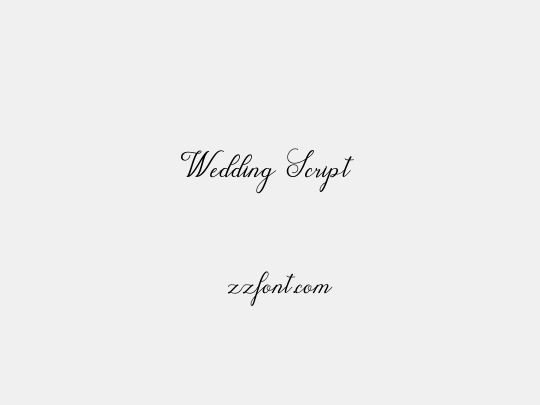 Wedding Script