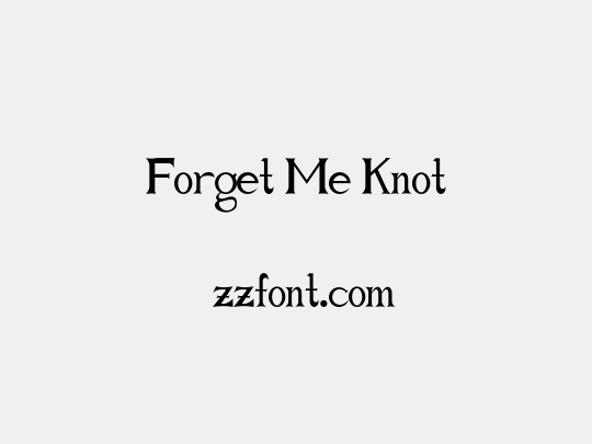 Forget Me Knot