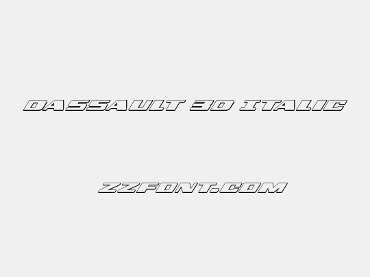 Dassault 3D Italic