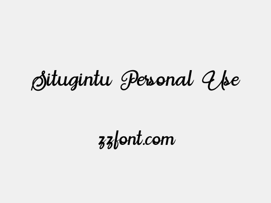 Situgintu Personal Use