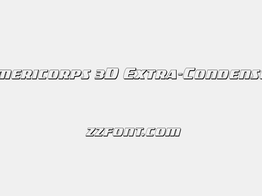 Americorps 3D Extra-Condensed